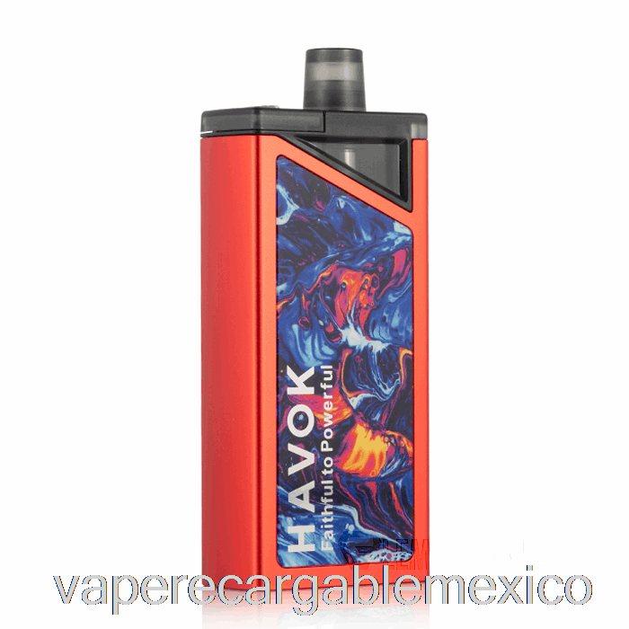 Vape Recargable Uwell Havok V1 65w Pod Mod Rojo